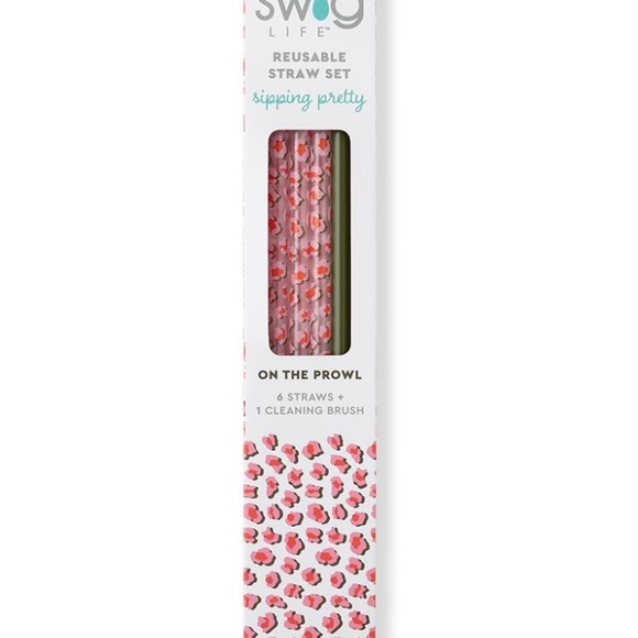 Swig On The Prowl + Olive Reusable Straw Set Brand New - Picture 2 of 5